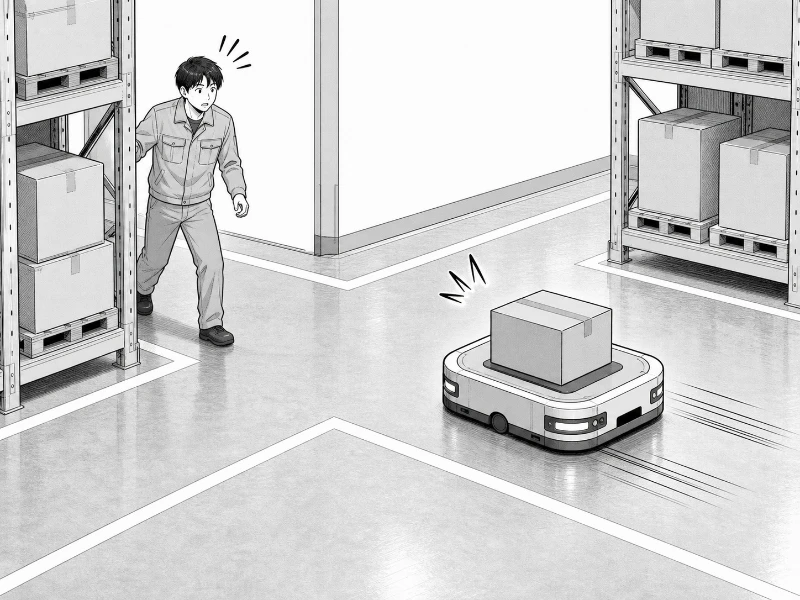 交差部で出会い頭が起こりやすい