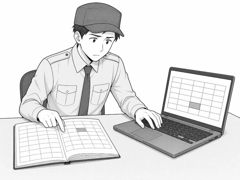 手書き・手動入力による記録ミス